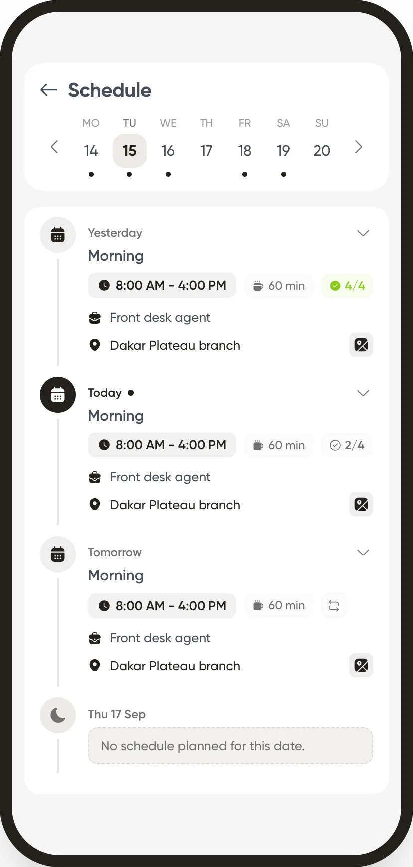Weplanify: I see my week and tick off my tasks