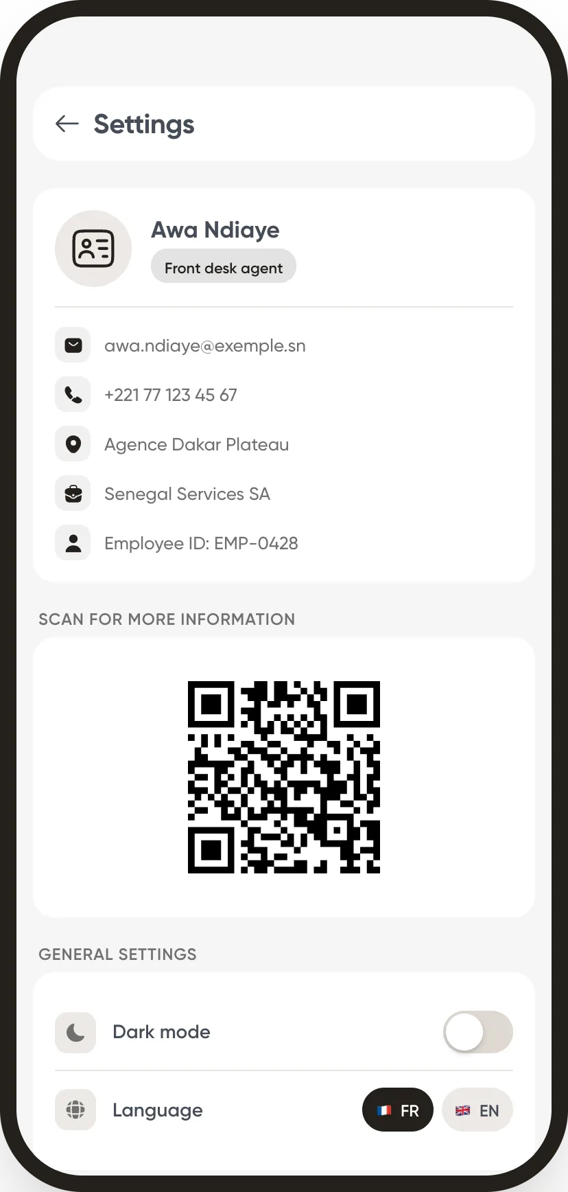 Weplanify: my profile, my badge, my settings